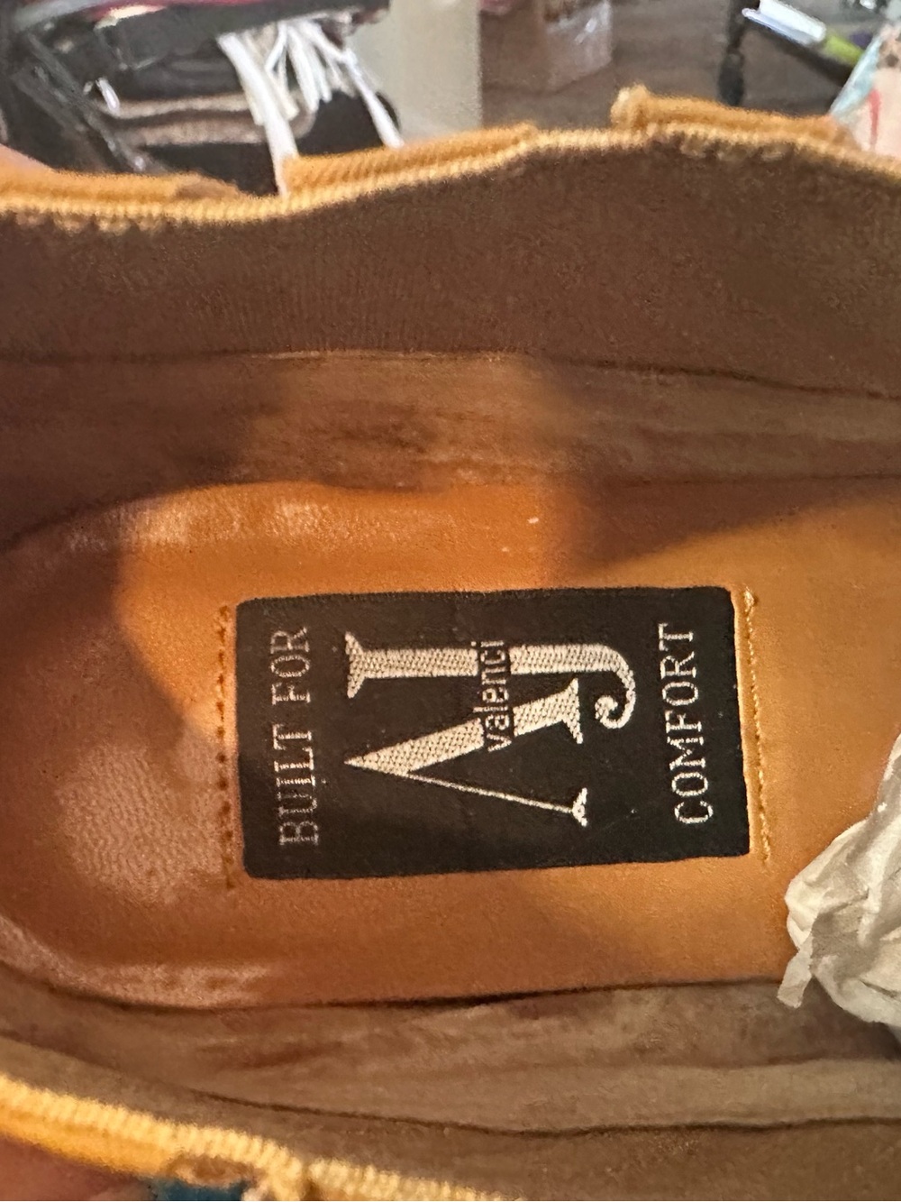 Vintage AJ Valencia Women’s Tan Low-Kit Heel Ankle Boots - Picture 9 of 9